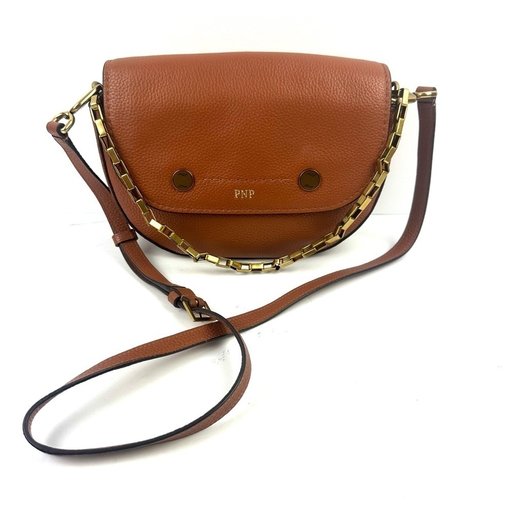 J Crew Bristol Crossbody‎ Bag Camel Brush Gold Chain Handbag Personalized